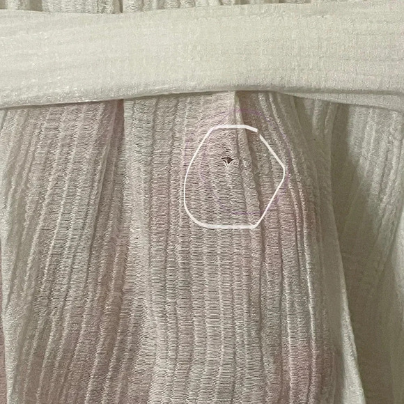 Entro | Elizabeth‎ Tiered Puff Bubble Sleeve Dress White Layered Bohemian Small - Picture 9 of 12